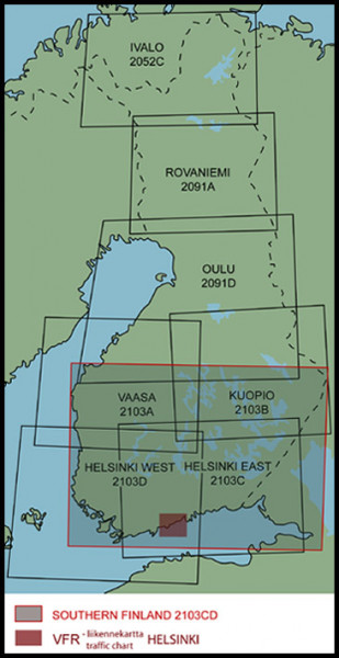 ICAO Finland Kartenblattschnitt