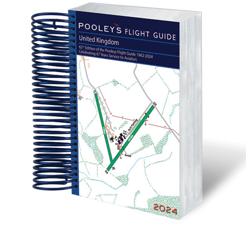 POOLEYS 2024 UK Flight Guide - Ausgabe mit Spiralbindung