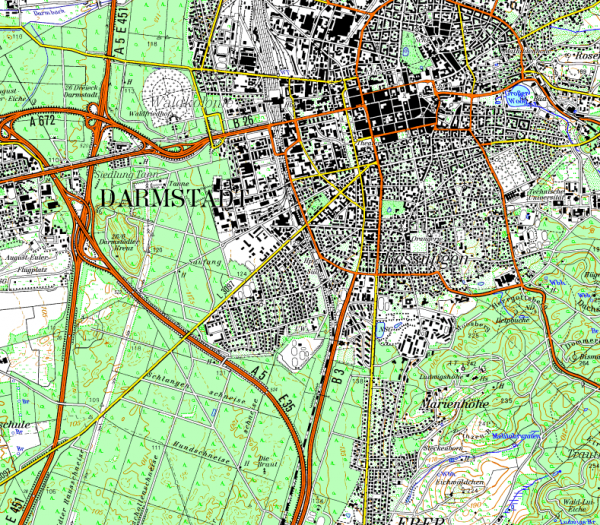 Flight Planner - Topographische Karte - Bayern Süd