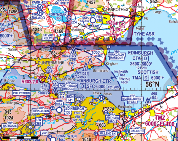 Flight Planner - ICAO-Karte - Großbritannien