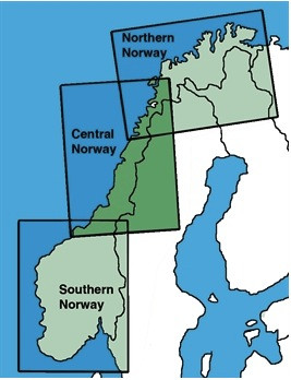 VFR ICAO chart Norway 2023: Central - Sheet 2