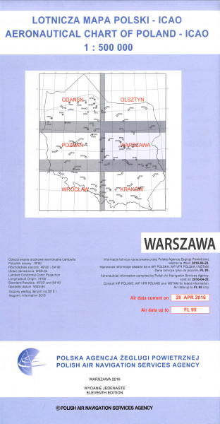 ICAO-Karte Polen Warszawa