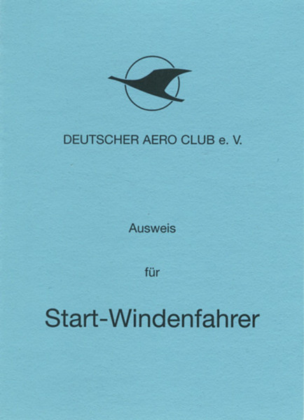 Ausweis für Startwindenfahrer