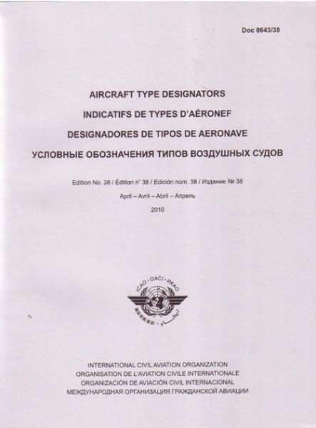 ICAO Aircraft Type Designator (DOC 8643)