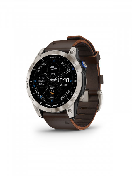 Garmin D2 Mach 1 Aviator Smartwatch - Leather Band (brown)