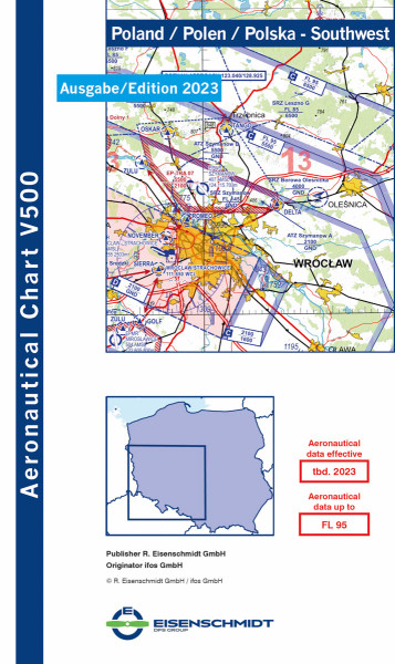 VFR 500 Poland, sheet Southwest (2023 edition)