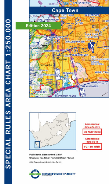 SRA250 Aeronautical Chart Cape Town (edition 2024)