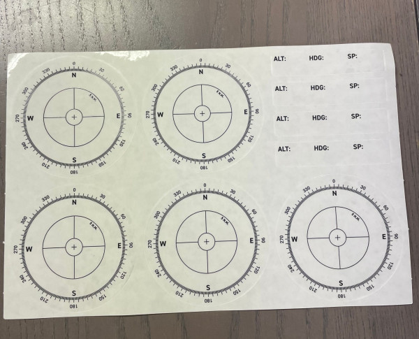 Kompassrose, Set mit 10 Stück