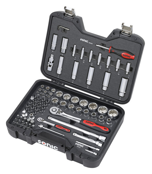 SONIC BMCS Stecknuss-Satz 1/4" und 1/2" SAE 85-tlg.