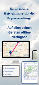 FÜR GROSSKUNDEN: Flugvorbereitungsapp pilotESsentials (Basisapp plus Jahresabonnement AIP VFR)
