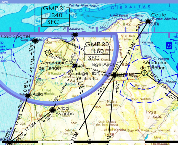 ICAO-Karte - Marokko für Flight Planner