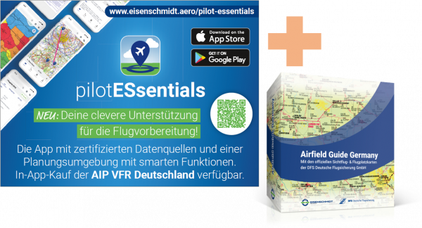 Bundle Airfield Guide Germany Sichrflugkarten Flugplatzkarten App pilotESsentials