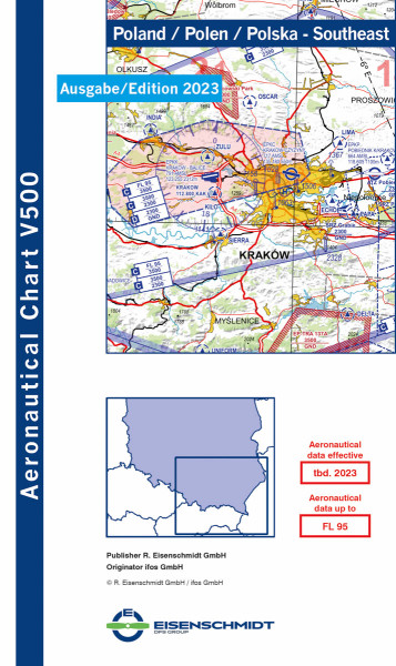 VFR 500 Poland, sheet Southeast (2023 edition)