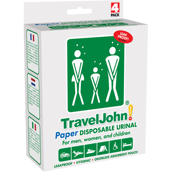 TravelJohn® Wegwerf-Urinal Papier