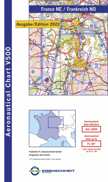 Visual 500 France, Northeast Sheet (2022 edition) (preorder)
