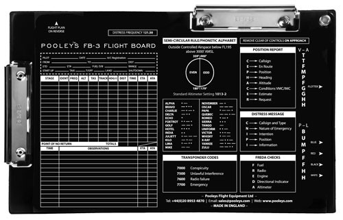 Pooleys FB-3 Flight Board