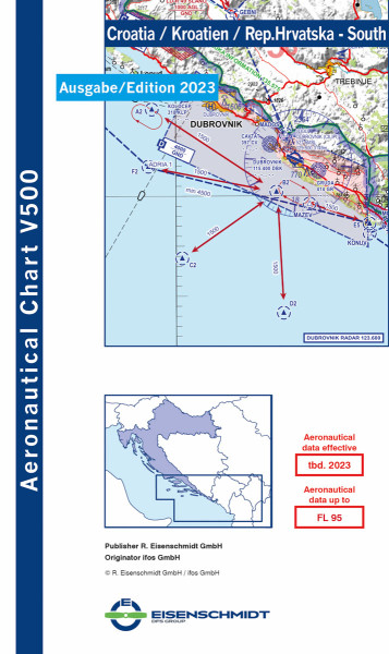 V500 Croatia, Blatt South (Ausgabe 2023)