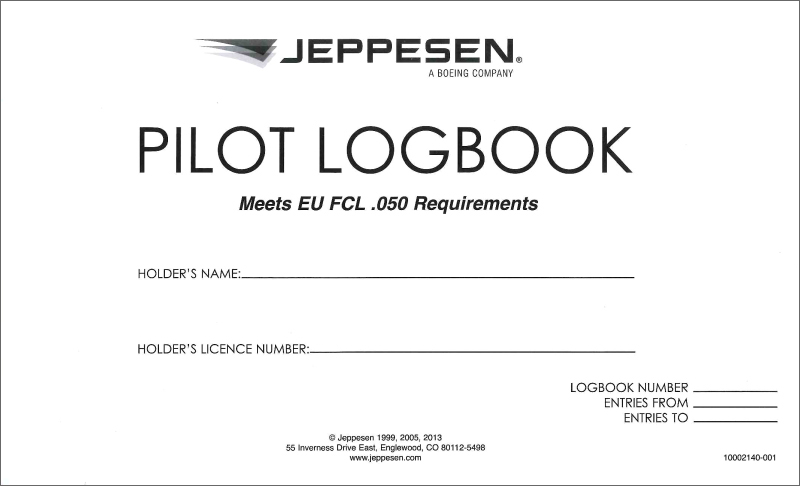 Jeppesen Piloten Flugbuch Professional Pilot non-EASA nach FAA Richtlinien 