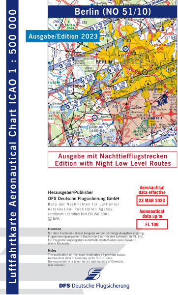 ICAO-Karte, Blatt Berlin (Ausgabe 2023), Nachttiefflugstrecken 1:500.000