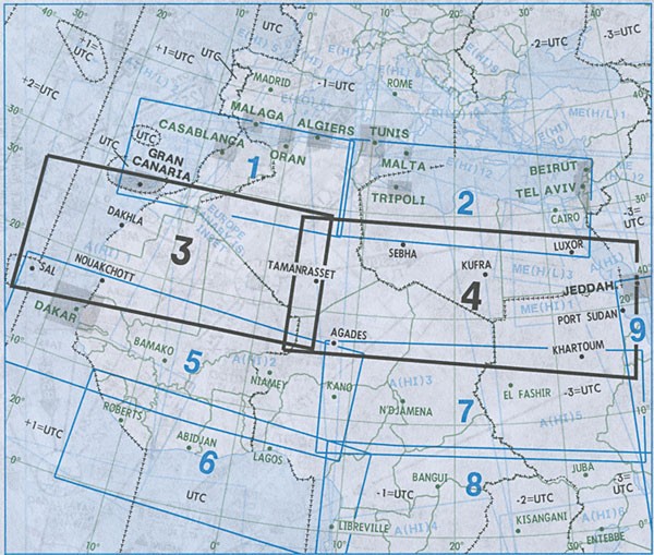 IFR-Streckenkarte Africa - Oberer/Unterer Luftraum - A(H/L) 3/4