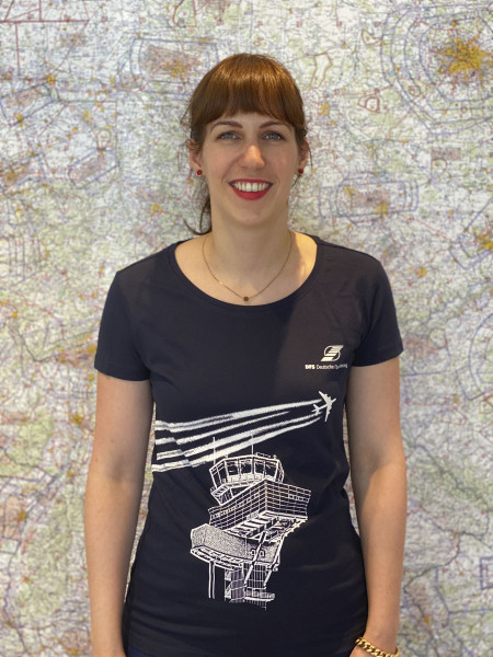 DFS Merch T-Shirt Damen mit Motiv Tower und Flugspuren