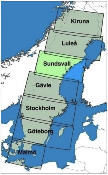 ICAO-Karte Schweden: Sundsvall Ausgabe 2024-Vorbestellung