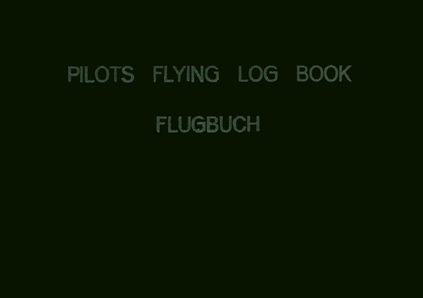 PILOTS FLYING LOG BOOK (schwarz)