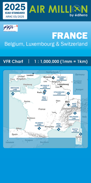 AIR MILLION: VFR-Chart France 1:1.000.000 (edition 2025)- preorder