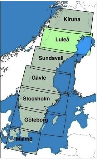 ICAO-Karte Schweden: Lulea Ausgabe 2023