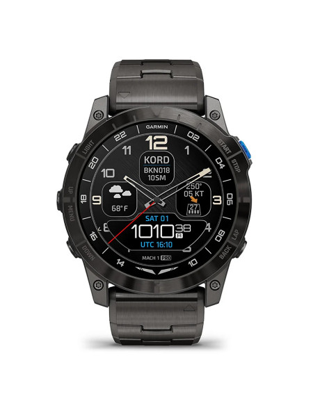 Garmin D2 Mach 1 Pro Smartwatch - Titanium-Armband