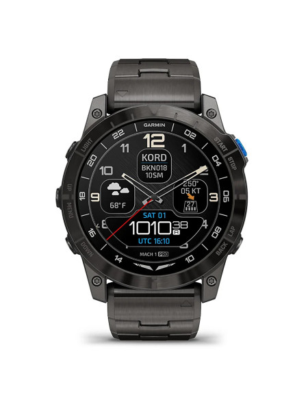 Garmin D2 Mach 1 Pro Smartwatch - Titanium-Armband