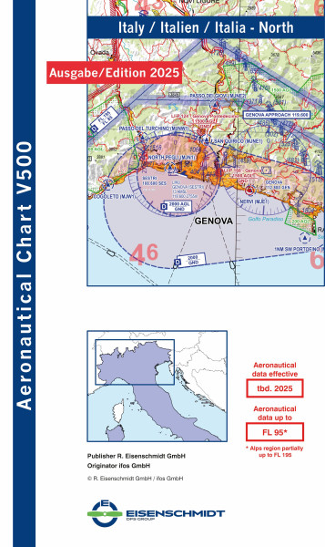 VFR 500 Italy, North sheet (2025 edition)-preorder
